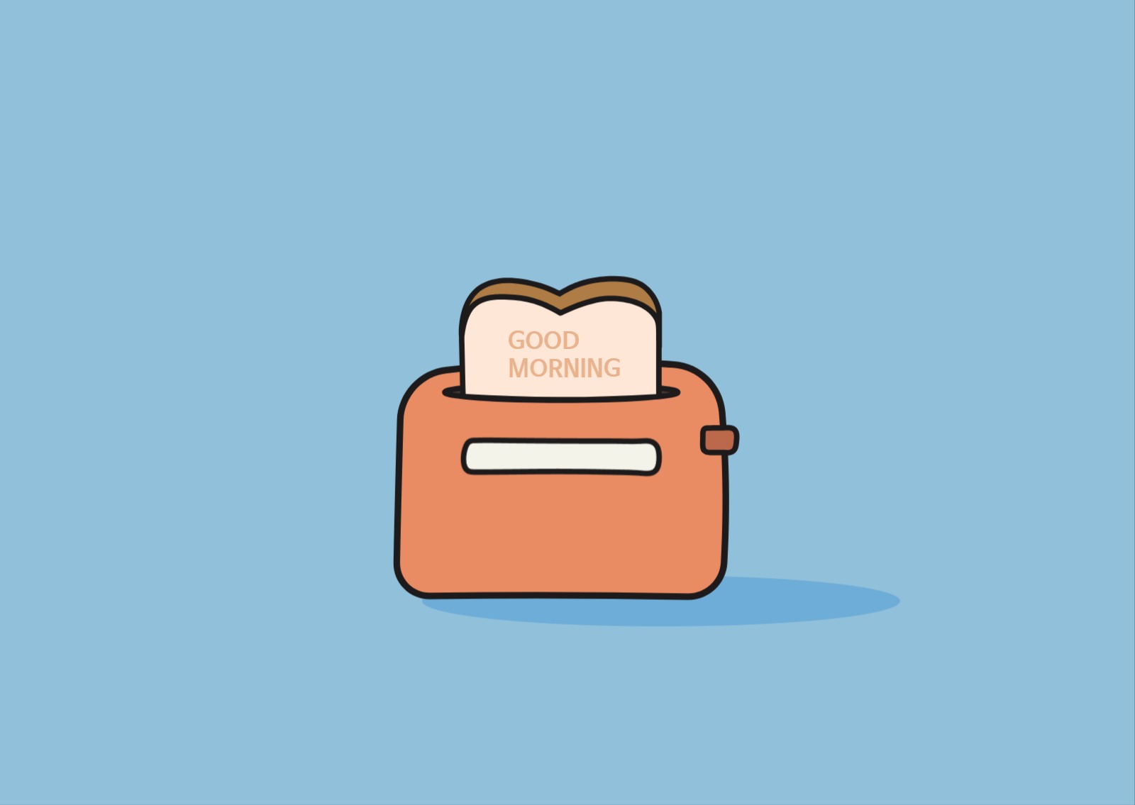 굿 모닝 토스트 카드엽서