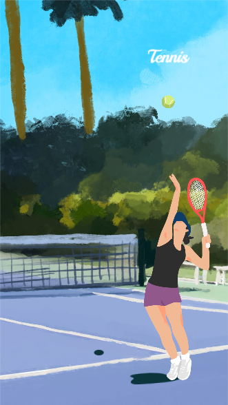 플레이 테니스 배경화면