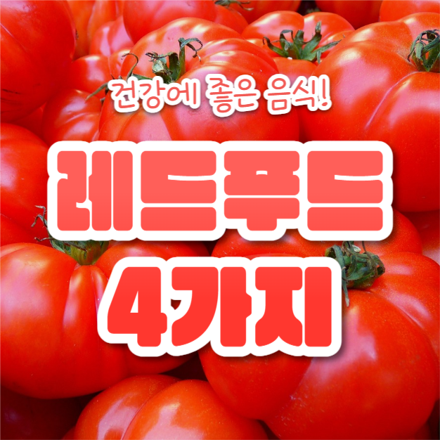레드푸드 4가지 (카드뉴스)