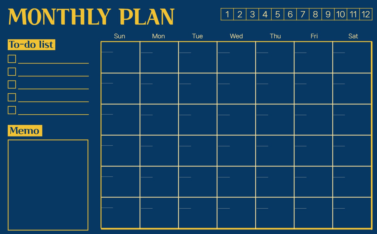 굿노트 먼슬리 플래너