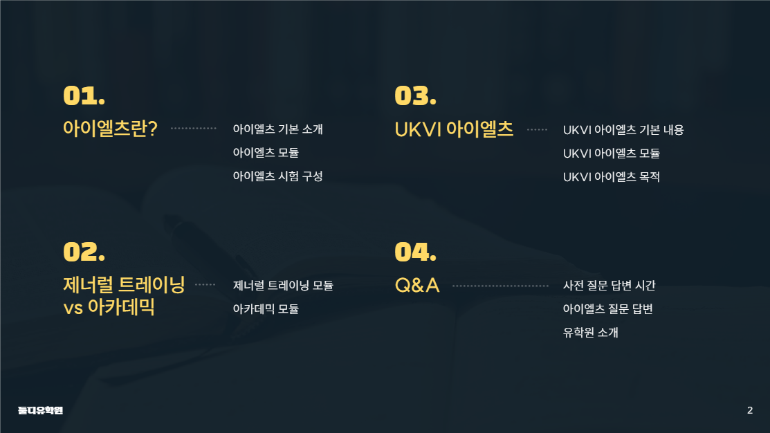 유학을 준비한다면 아이엘츠부터