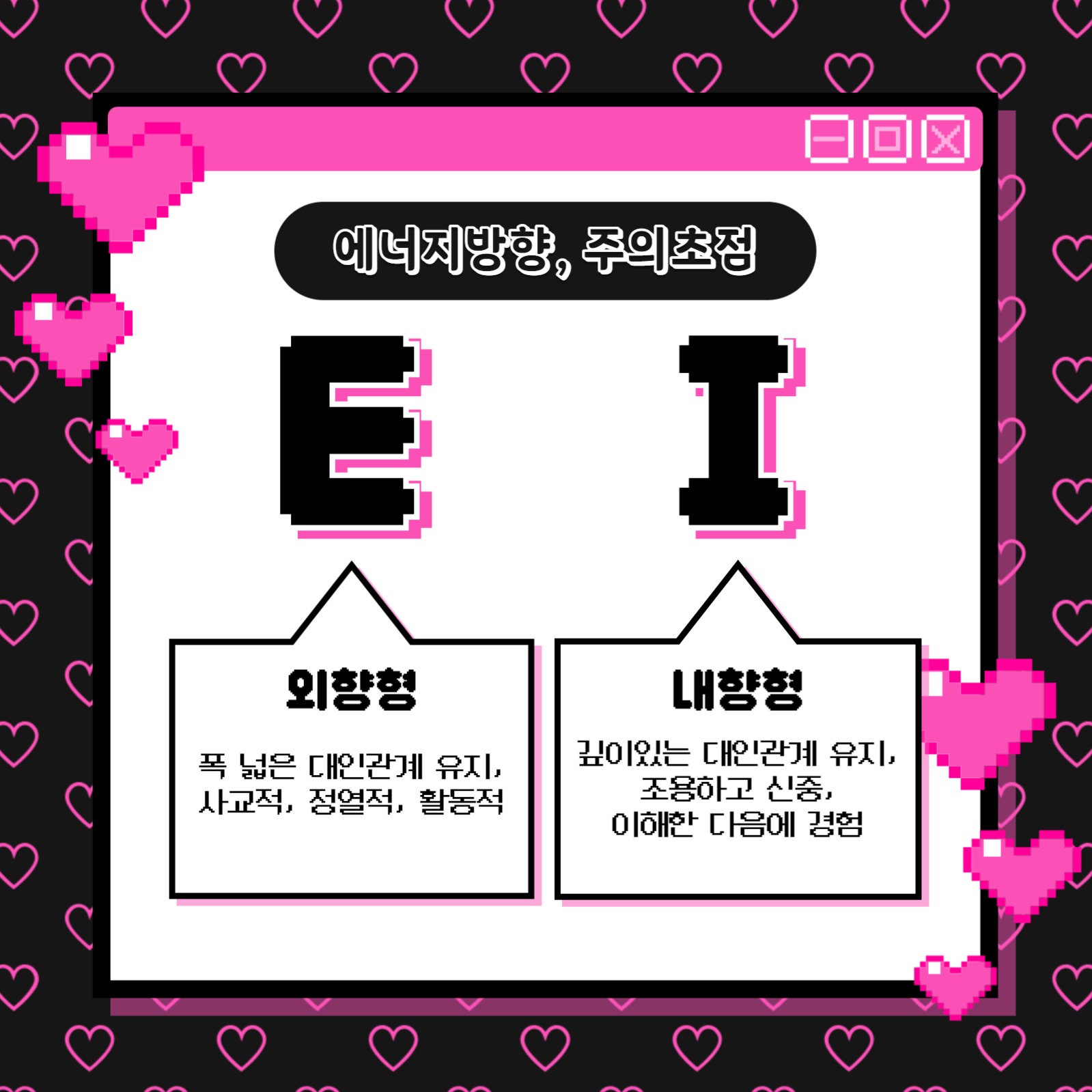 mbti 성격유형 카드뉴스