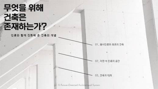 미래와 건축에 대한 제안 프레젠테이션