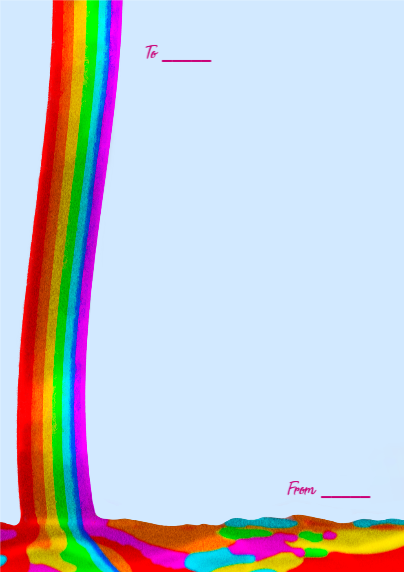 레인보우 호수 편지지