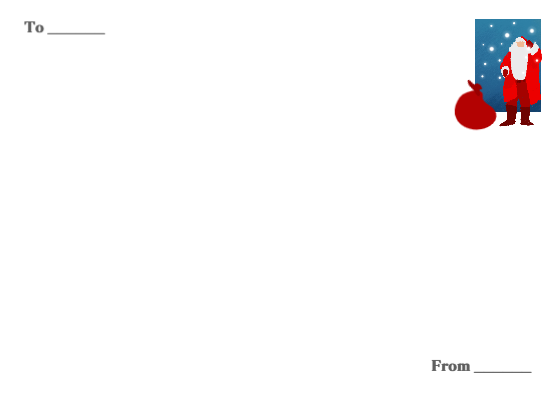 산타의 여정 엽서