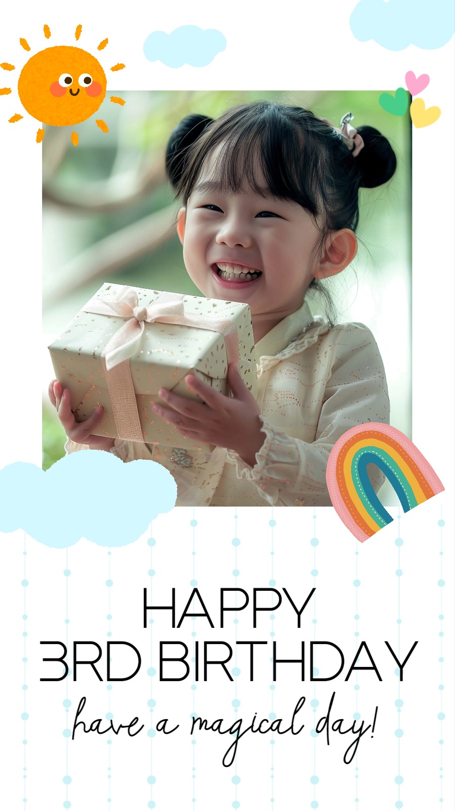 생일 축하 소셜 스토리