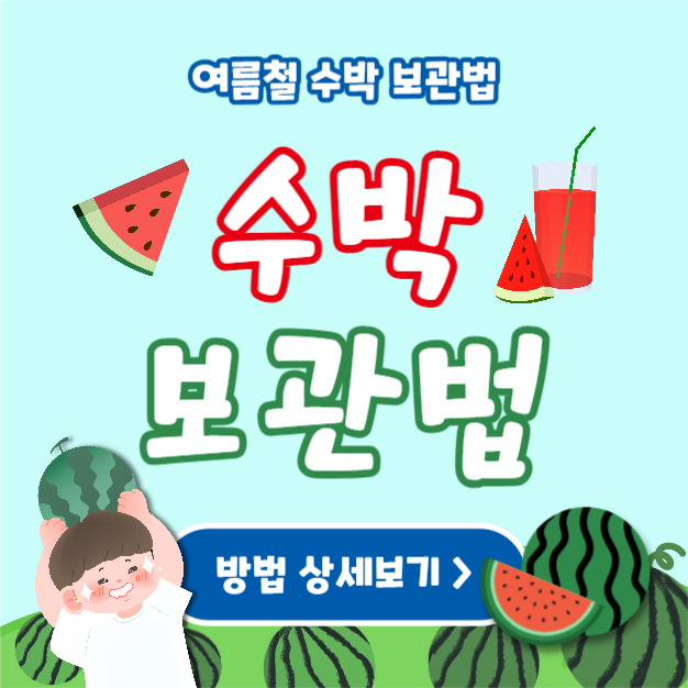 수박 보관법 (카드뉴스)