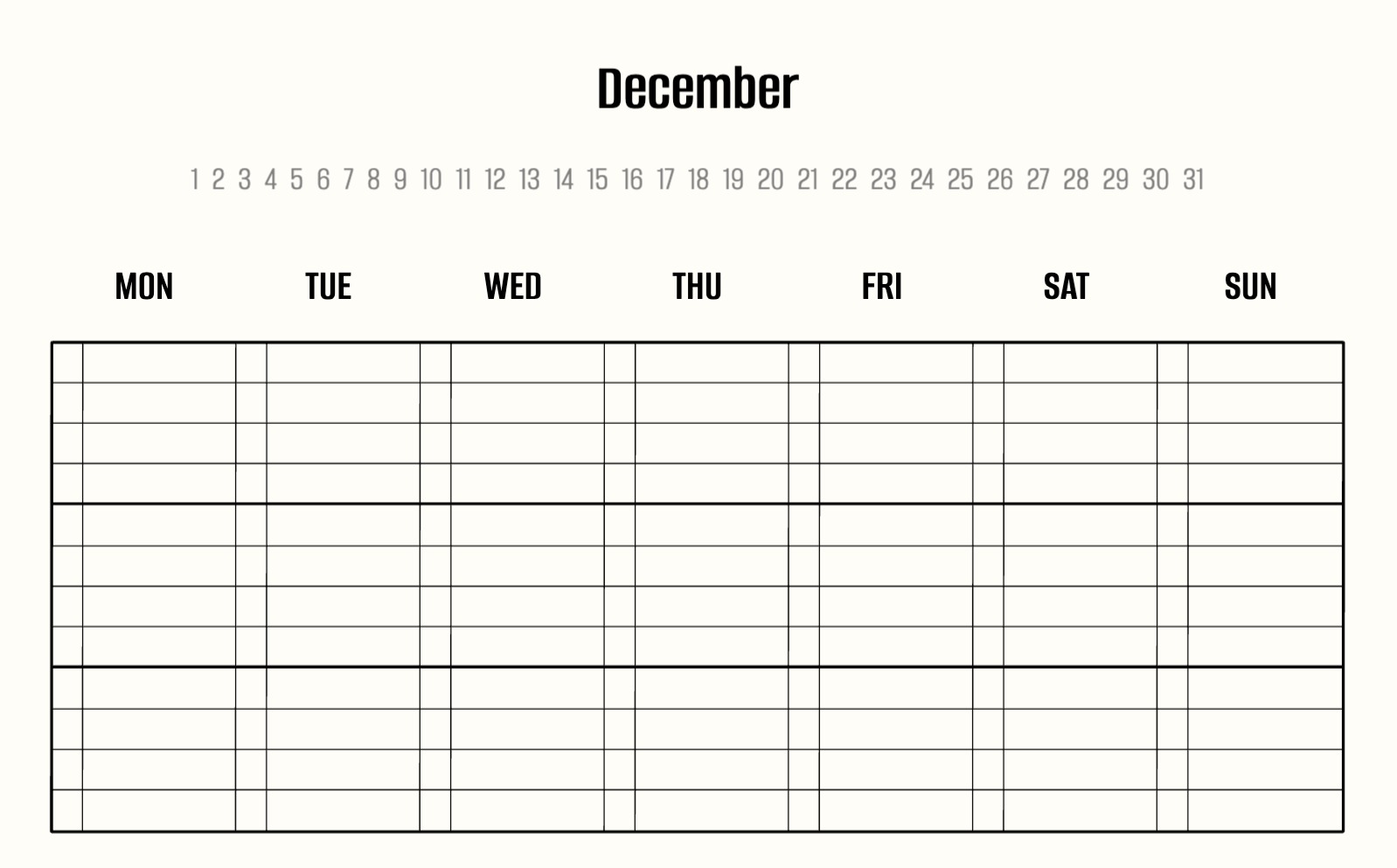 위클리 체크리스트