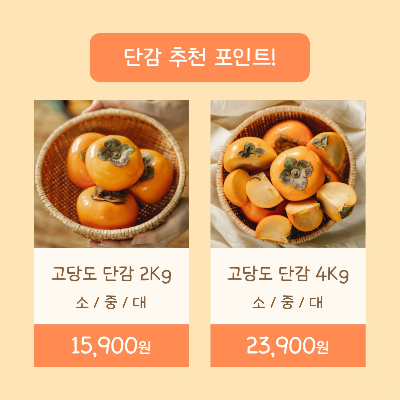 가을 고당도 단감 (카드뉴스)