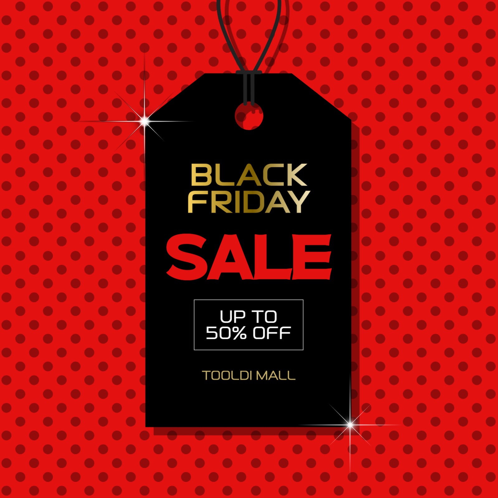 블랙 프라이데이 세일 블랙 앤 레드