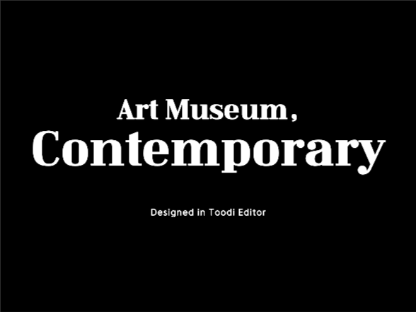 모던한 프레젠테이션 | 현대의 미술관