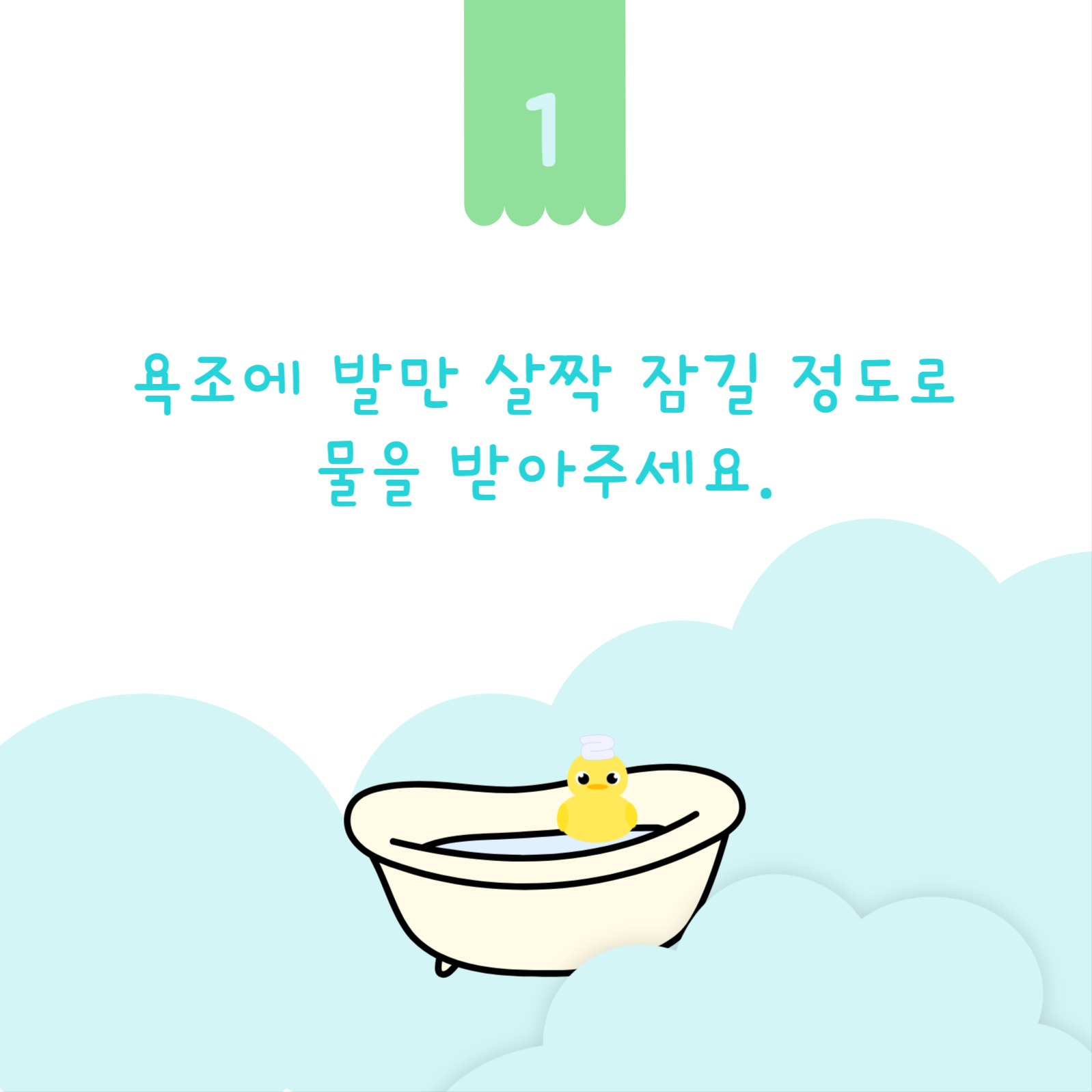 바디샴푸로 거품 목욕 카드뉴스