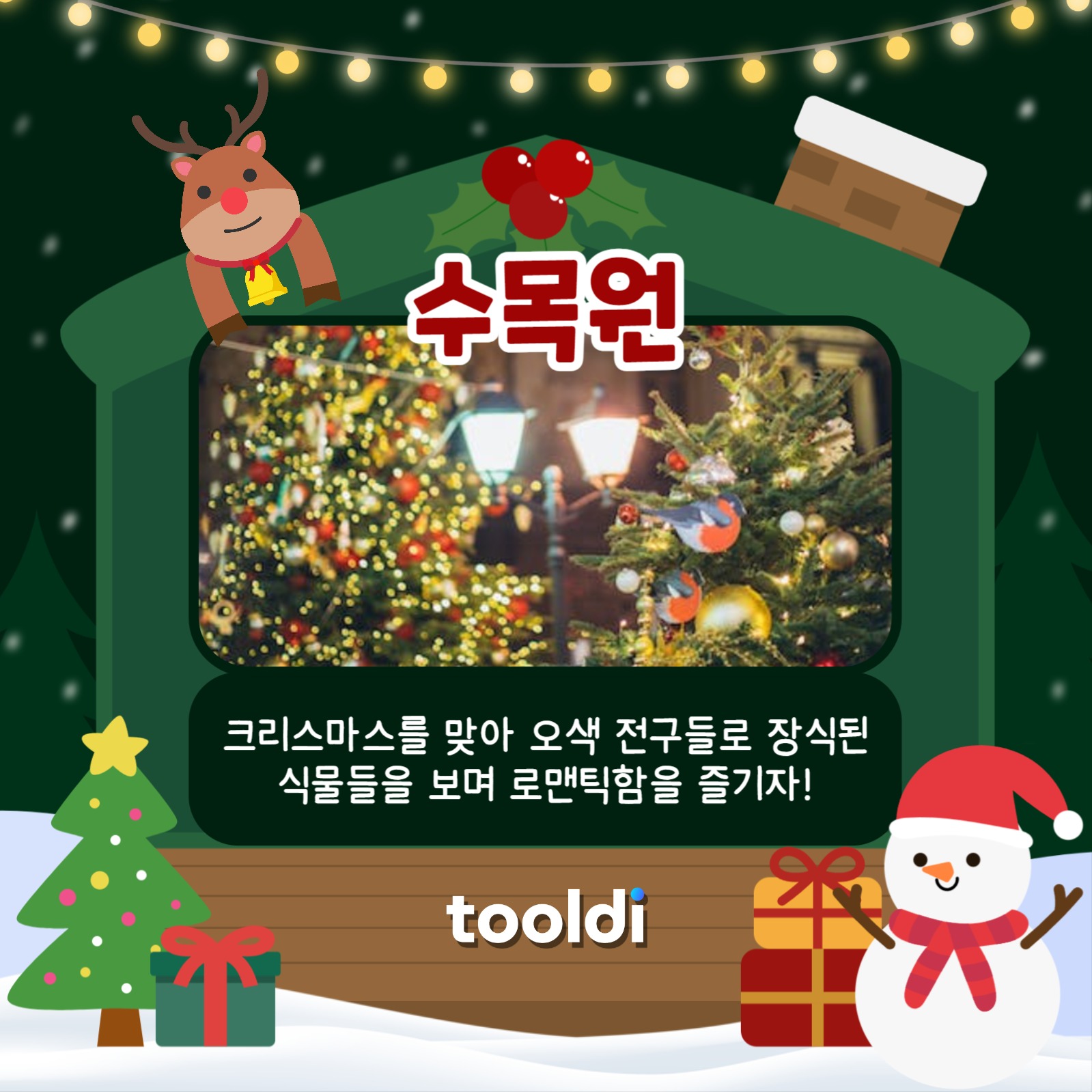 크리스마스 여행지 카드뉴스