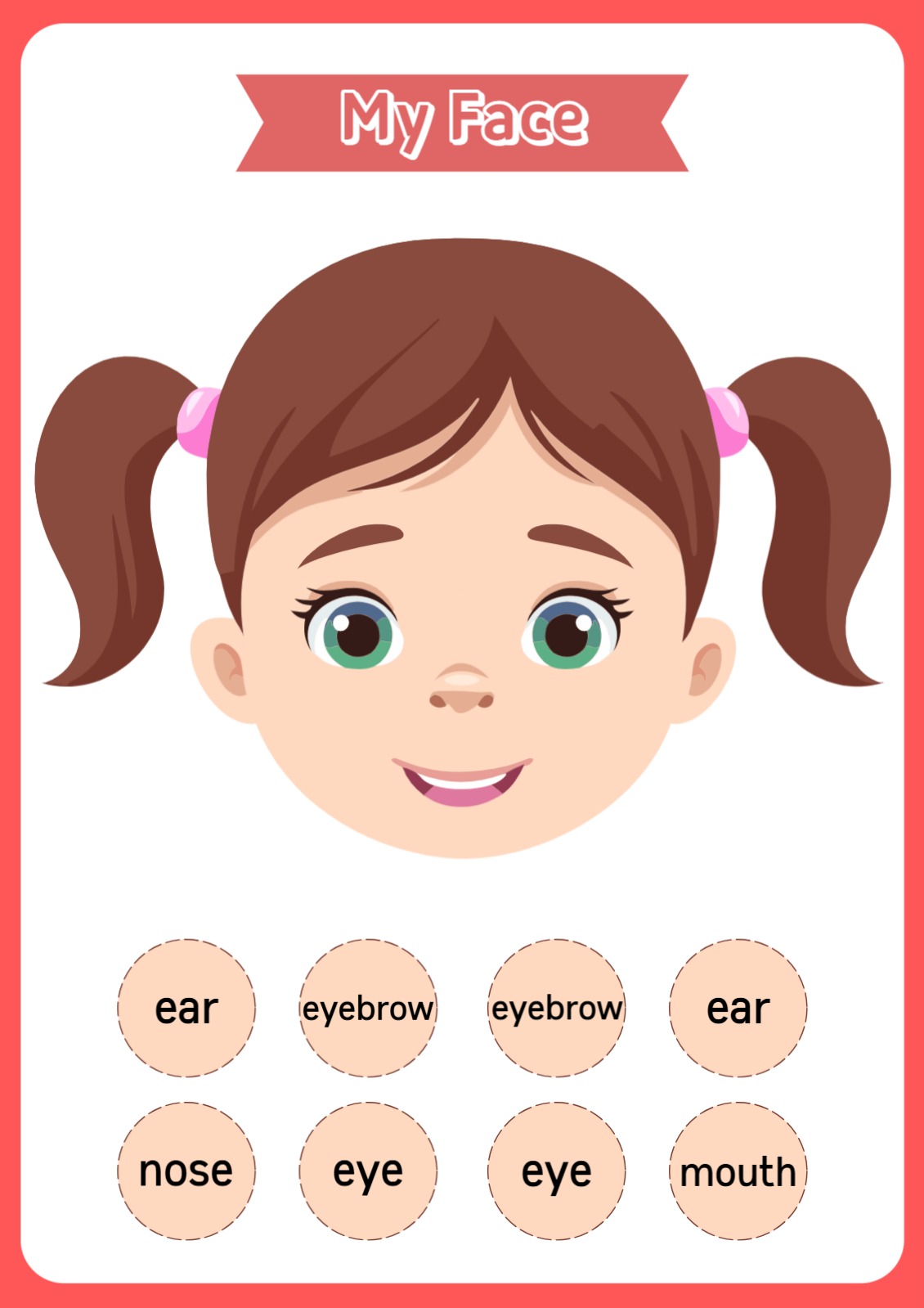 나의 얼굴 파트 알아보기