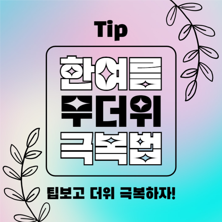 한여름 무더위 극복법 (카드뉴스)