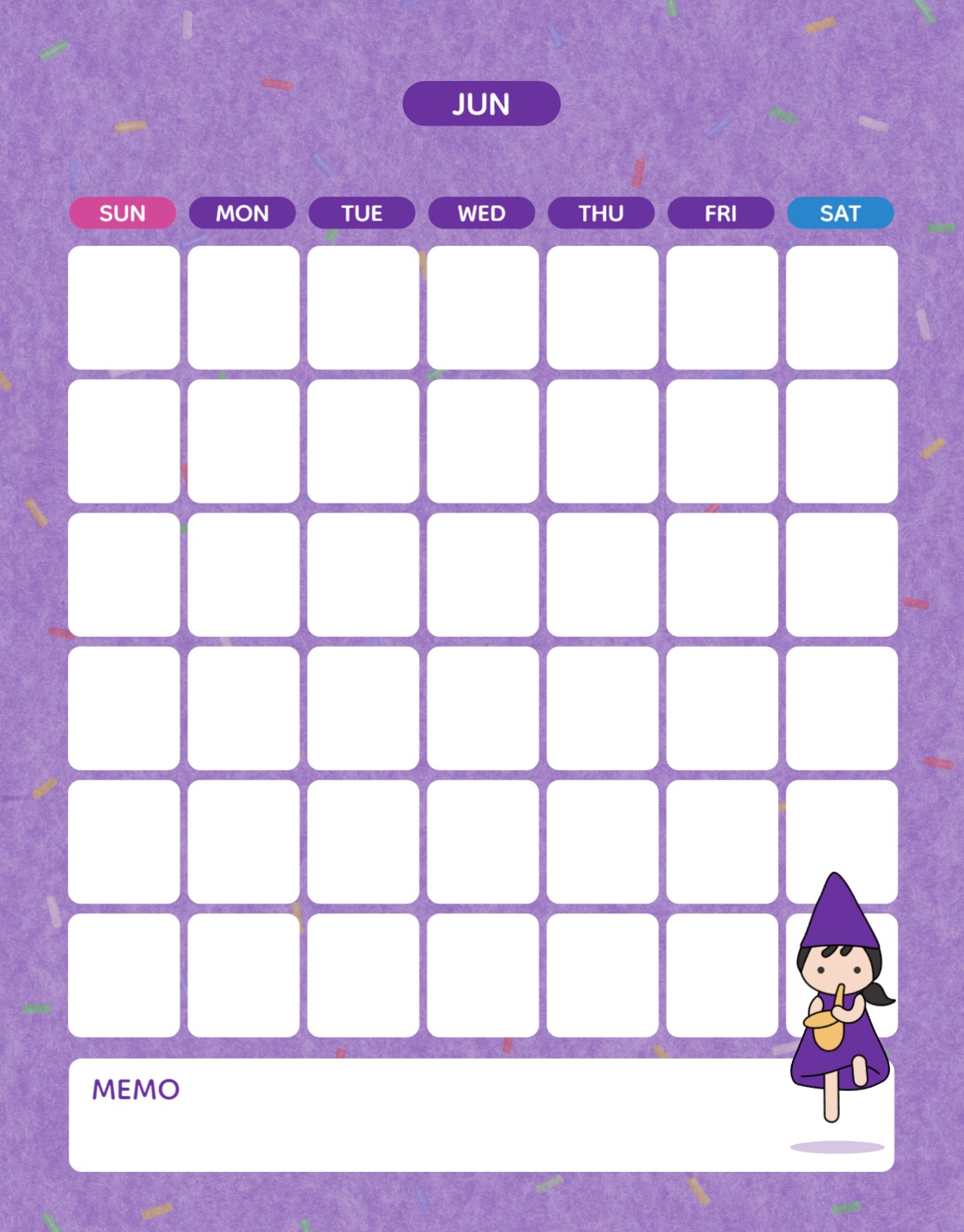 꼬마 색소폰 다이어리 달력