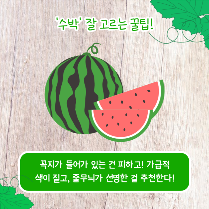 좋은 과일 고르는 꿀팁 (카드뉴스)