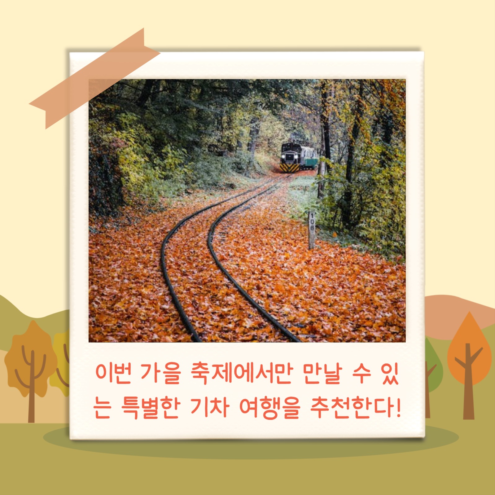 가을축제 기차여행 (카드뉴스)