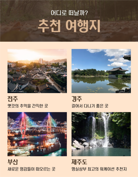 워케이션 여행 상세페이지