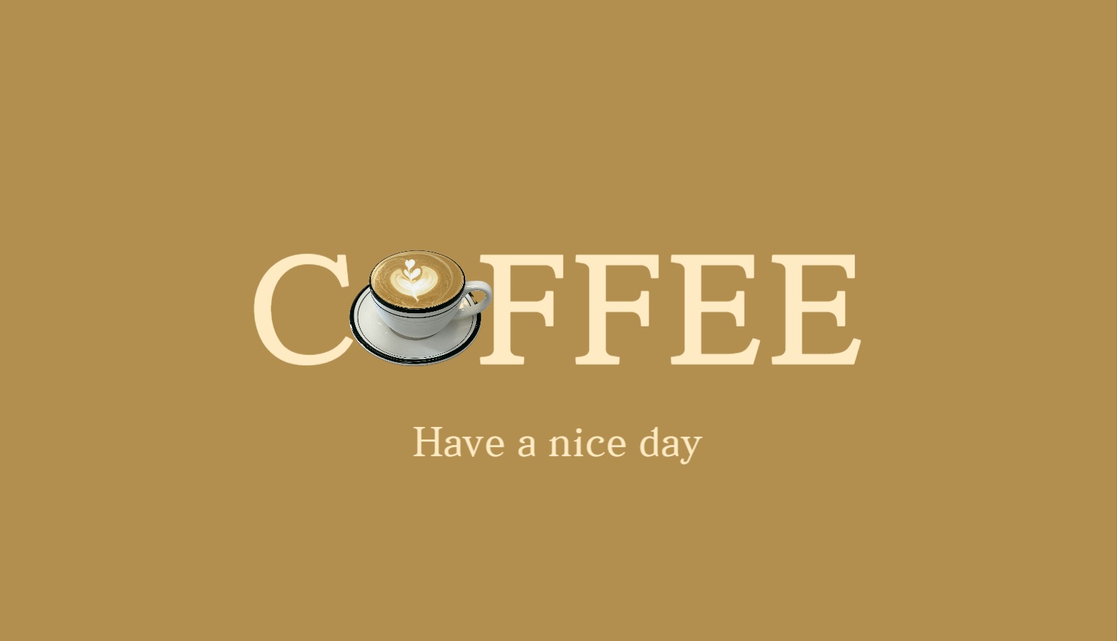 COFFEE 쿠폰 템플릿