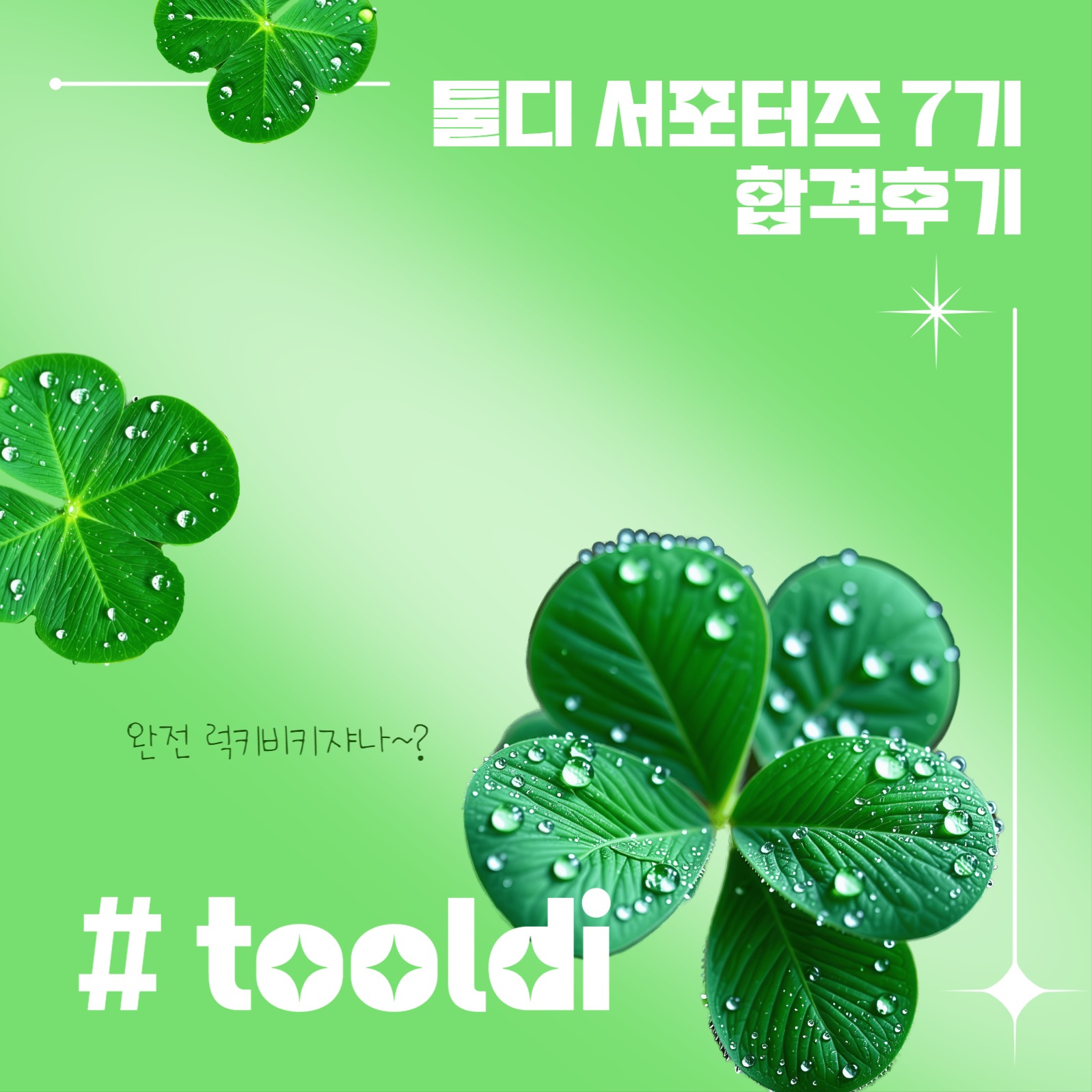 행운의 합격 템플릿