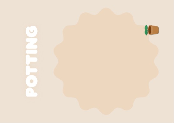 화분 가꾸기 엽서 카드