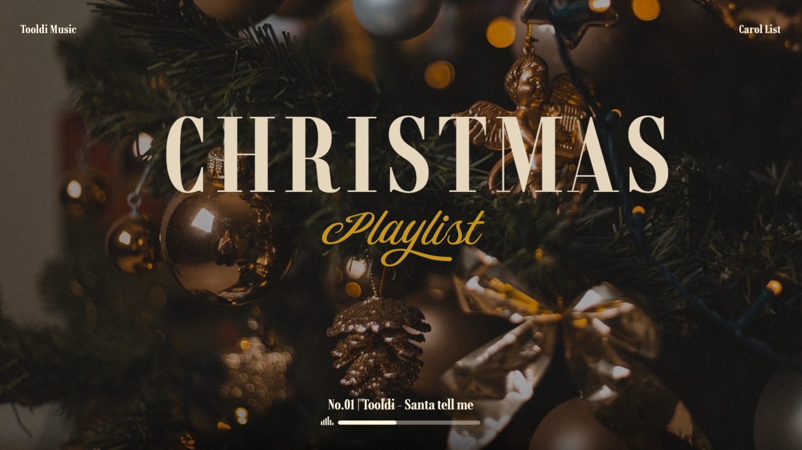 크리스마스 플레이리스트 유튜브 썸네일