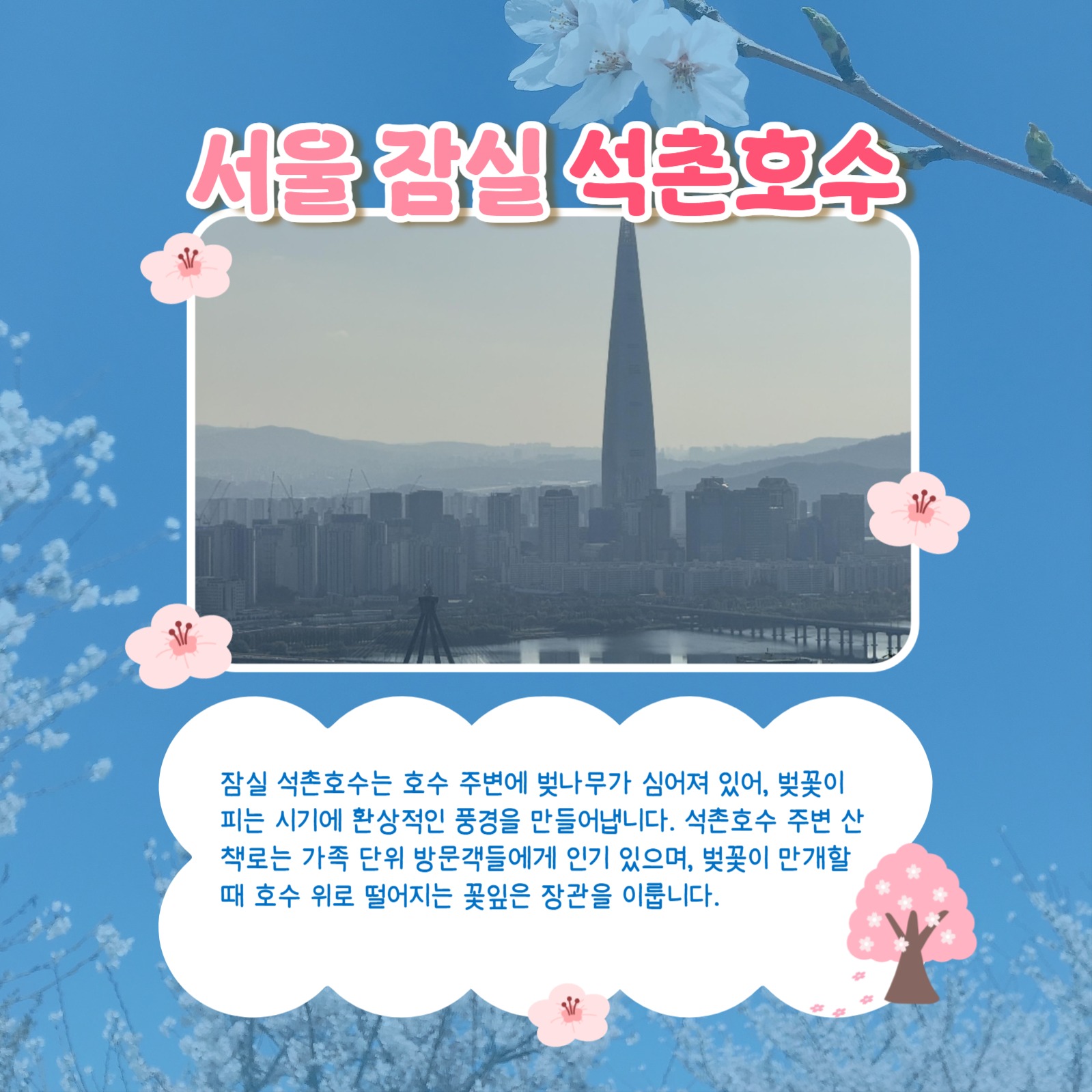 봄맞이 벚꽃 명소 추천 카드뉴스