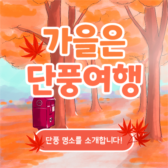 가을은 단풍여행 (카드뉴스)