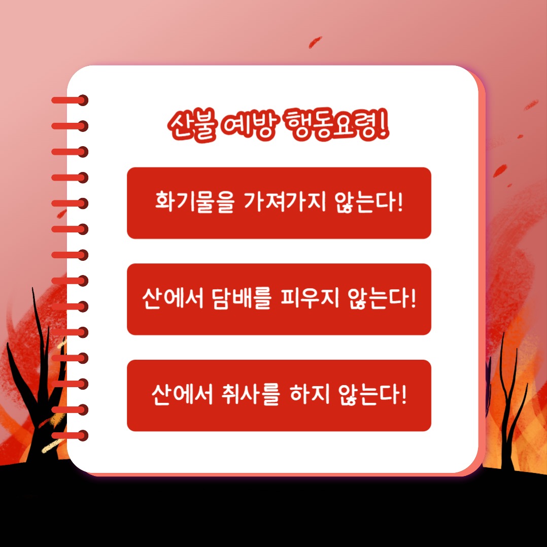 산불 대처법 (카드뉴스)