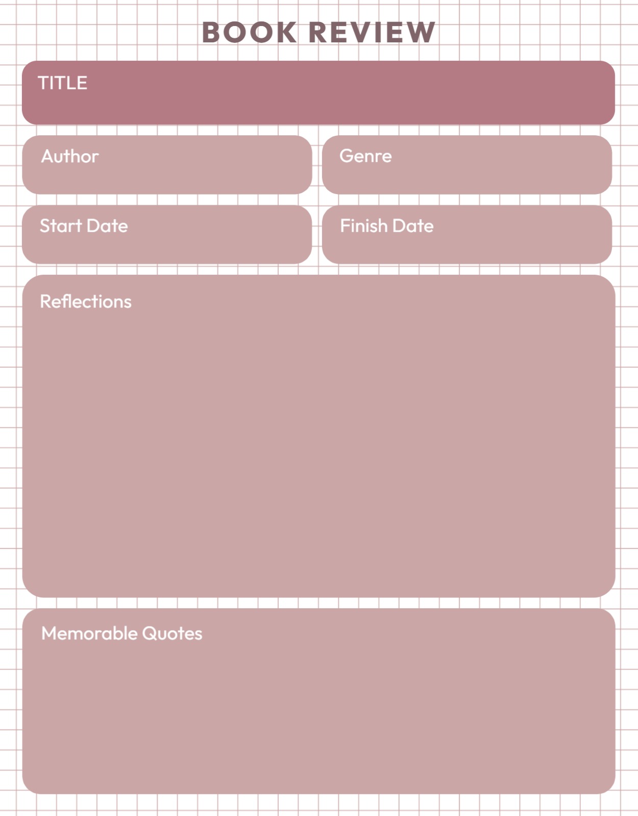 심플 독서 기록장